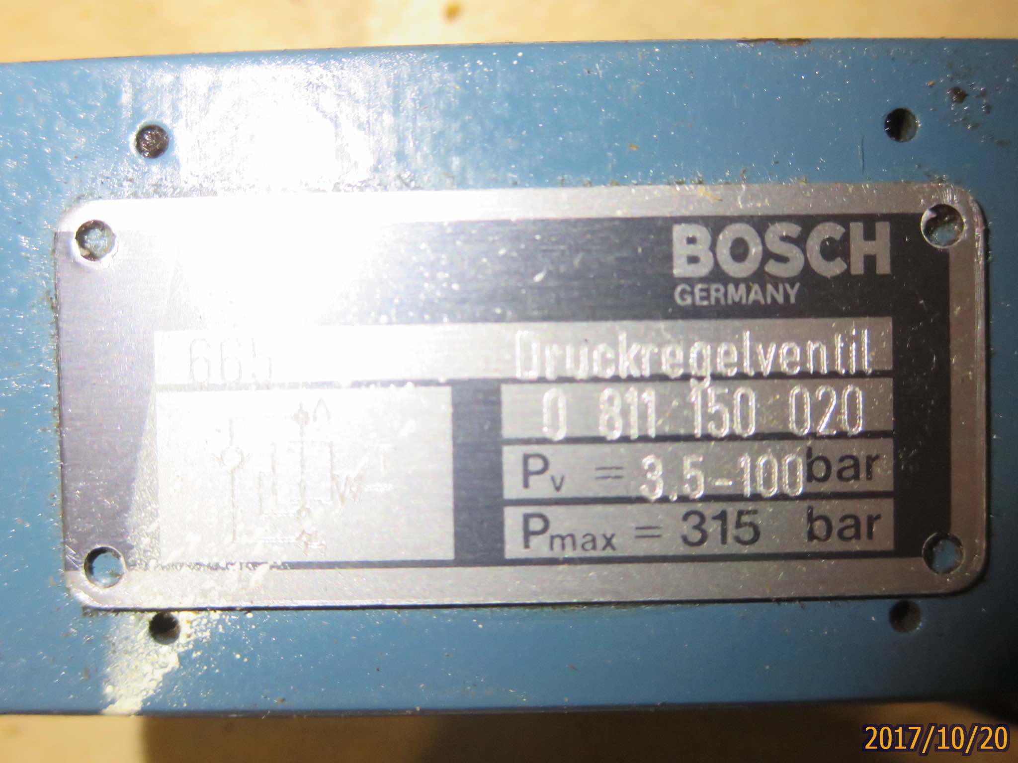 Druckregelventil Bosch