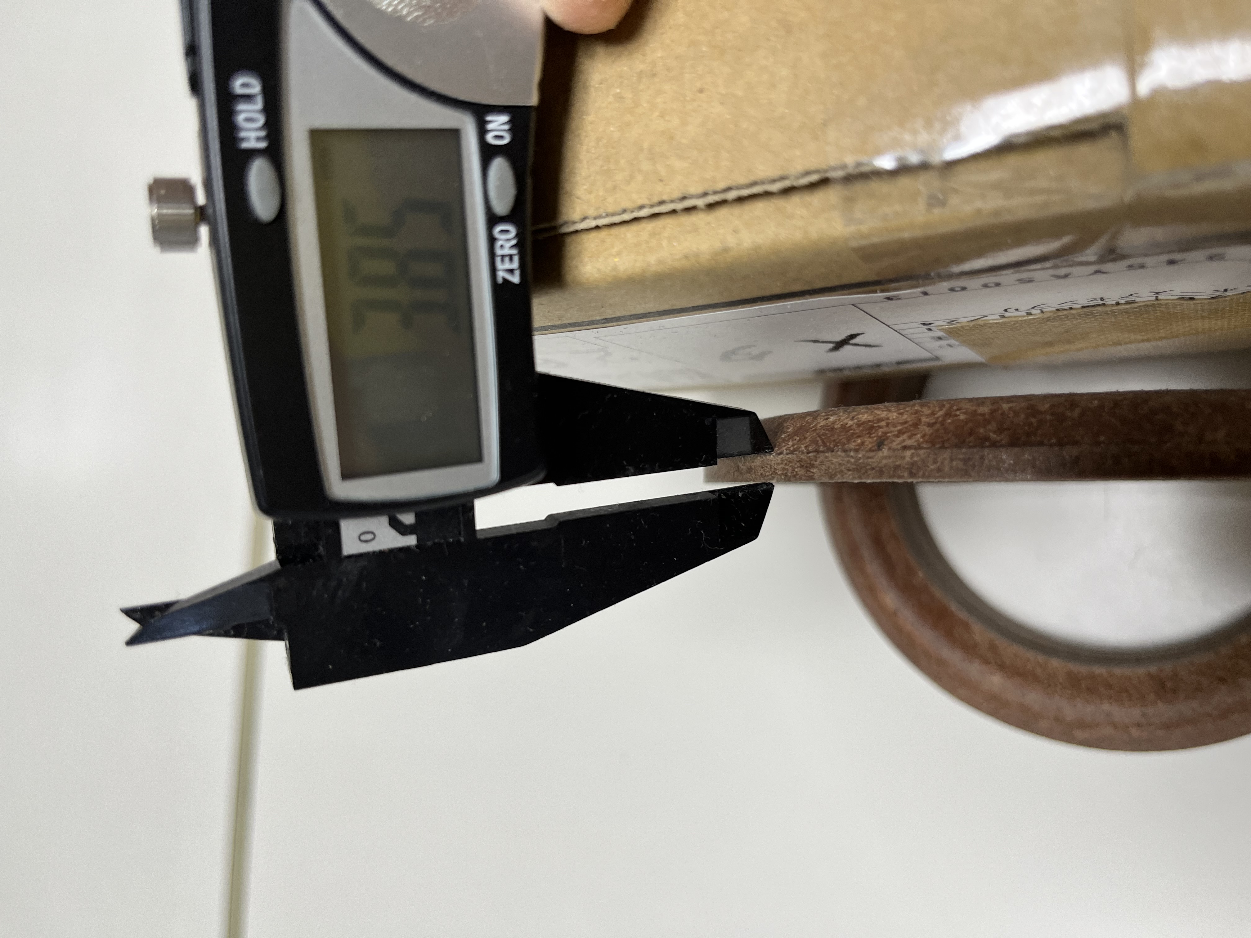 牛革　パッキン　80 x 110 x W=15mm; t=3mm  